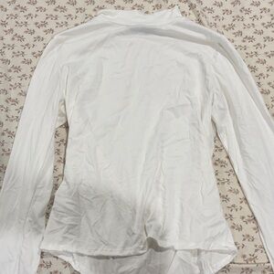 Elegant White Long Sleeve Top